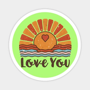 Love you vintage style Magnet